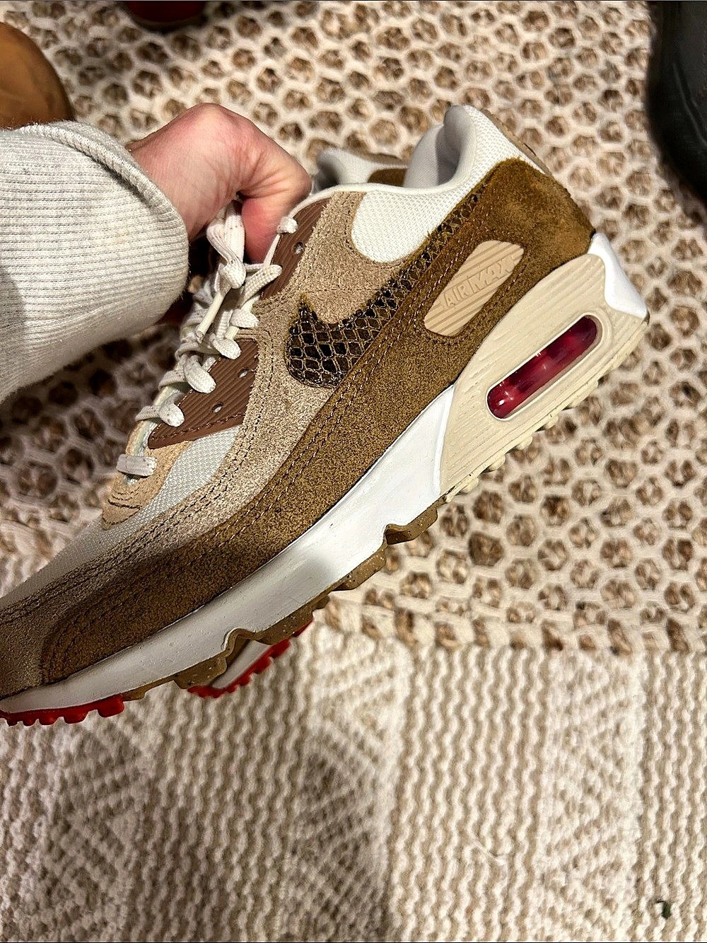 Nike Air Max 90 Women's Sneakers US 8.5 snake swoosh